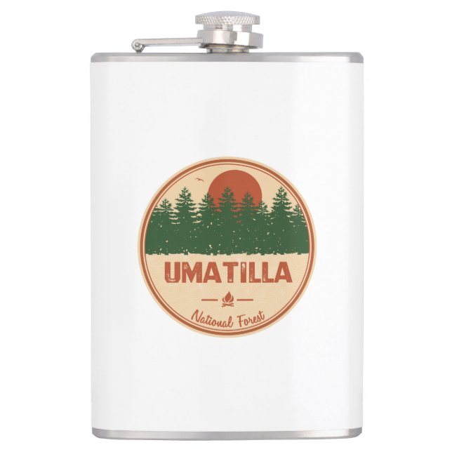 Umatilla National Forest Hip Flask (Front)