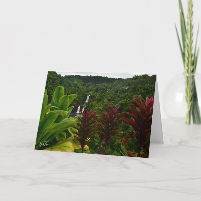 Umauma Falls, Hawaii note card (Front)