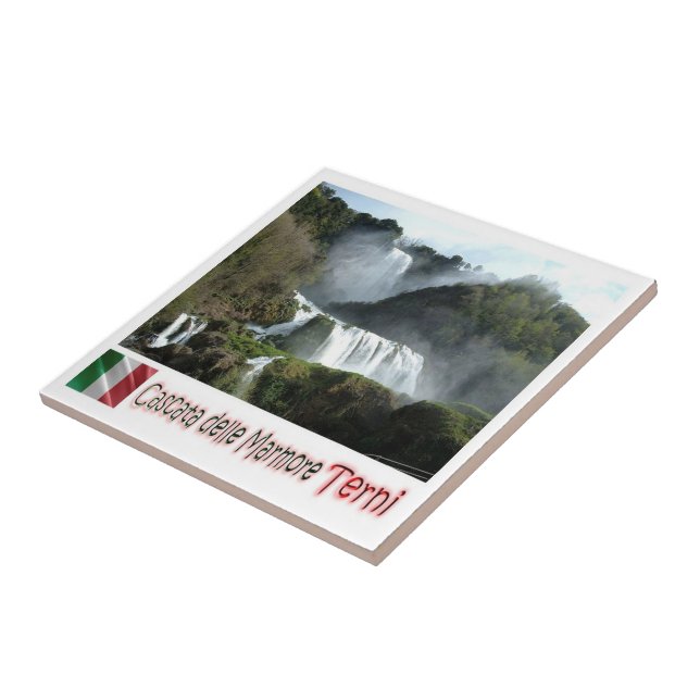 UMB009 TERNI, Marmore Falls, Umbria, Italy, Tile (Side)