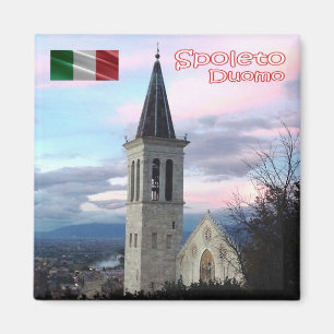 UMB012 SPOLETO, Cathedral, Umbria, Italy, Fridge Magnet