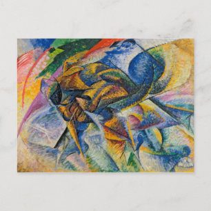 Umberto Boccioni, 1913, Dynamism of a Cyclist, Art Postcard