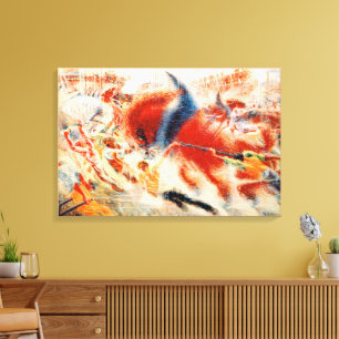 Umberto Boccioni The City Rises Futurism Art Canvas Print