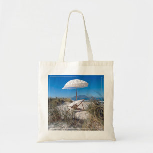 Umbrella And Chair On Beach Tote Bag