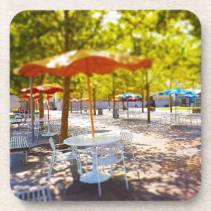 Umbrella and Chairs, Courtyard, Crown Centre, KC Coaster