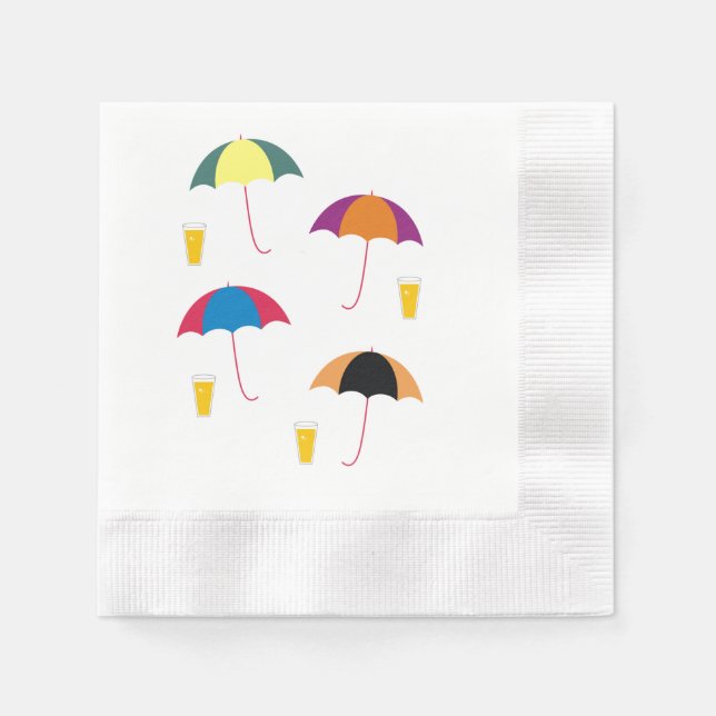 UMBRELLA AND DRINK NAPKIN (Front)