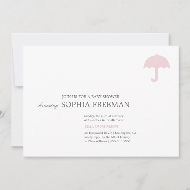 UMBRELLA | BABY SHOWER INVITATION (Front)