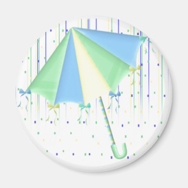 Umbrella Baby Shower Magnet (Front)