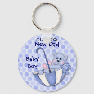 Umbrella Bear - New Dad - Boy Key Ring