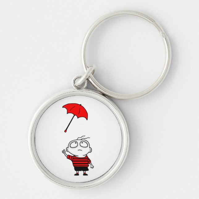 Umbrella Boy Key Ring (Front)