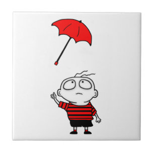 Umbrella Boy Tile