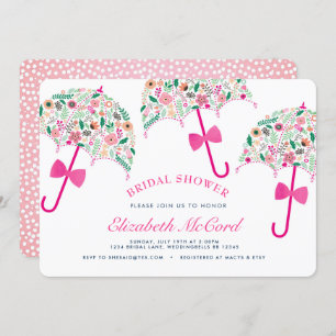 Umbrella Bridal Shower Invitation