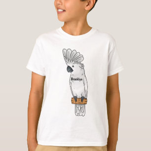 Umbrella cockatoo bird cartoon illustration T-Shirt