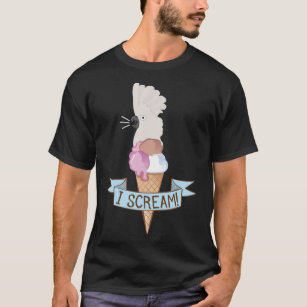 Umbrella Cockatoo Ice Cream Parrot Product  T-Shirt
