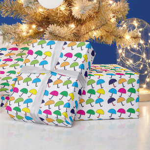 Umbrella Colourful Umbrella Wrapping Paper
