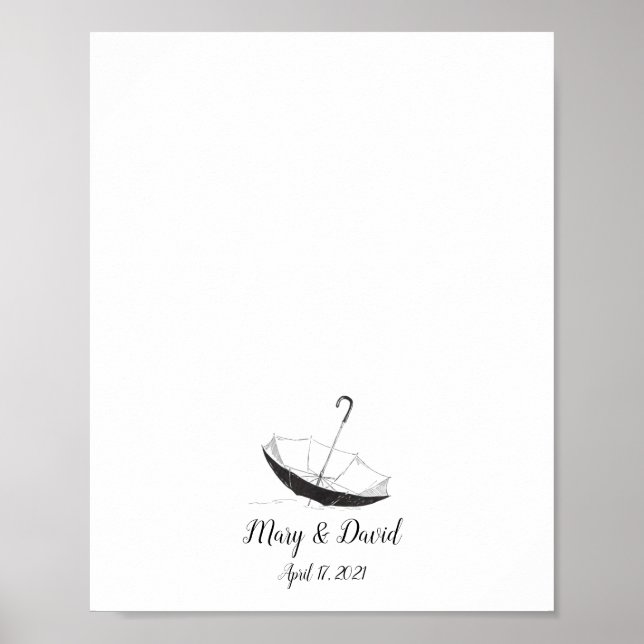 Umbrella Fingerprint Guestbook (Front)