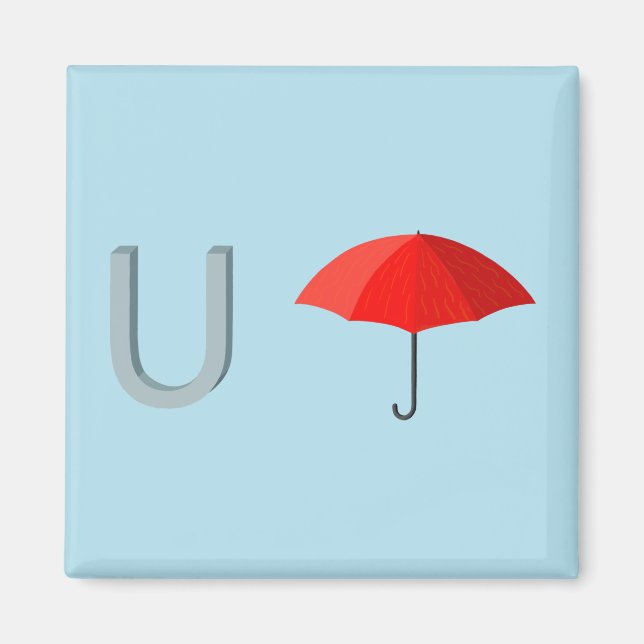 Umbrella Fridge Magnet (Front)