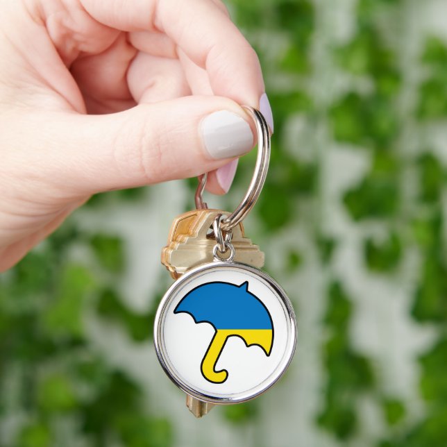Umbrella of Ukraine Key Ring (Hand)