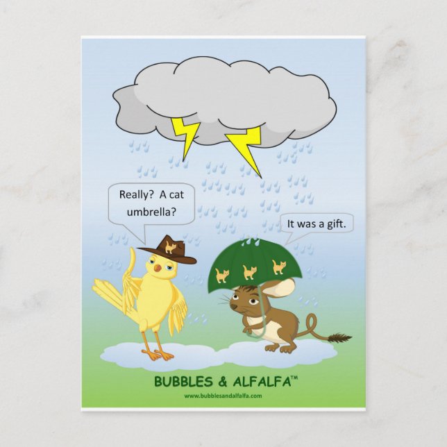 Umbrella Postcard (Front)