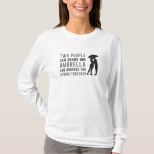 Umbrella Raindrop Rain Cloud Weather Gift Idea T-Shirt