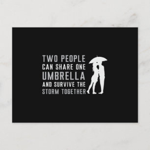 Umbrella Raindrop Rain Cloud Weather Rainy Gift Postcard