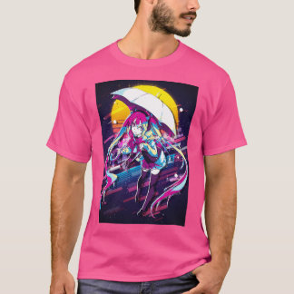 Umbrella School Girl Miku T-Shirt
