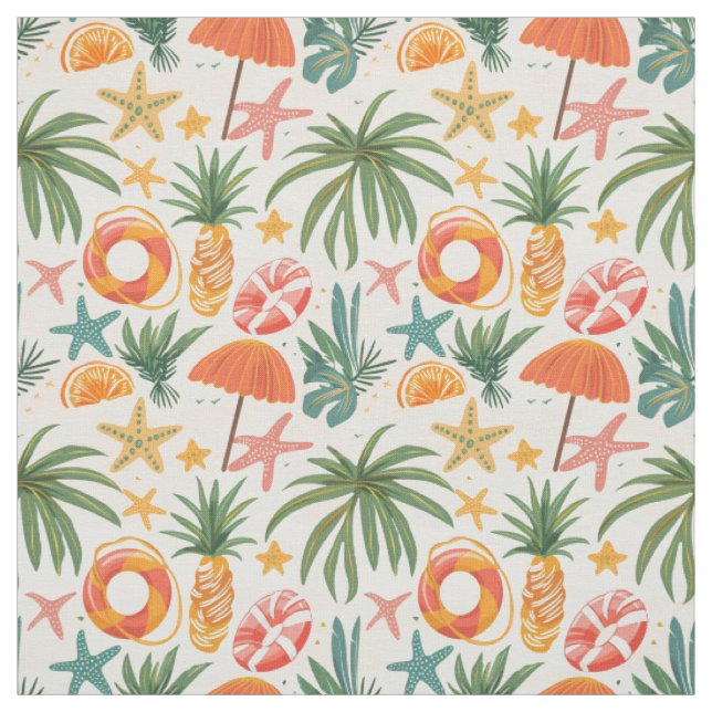 Umbrella Seamless Pattern Fabric (Swatch)