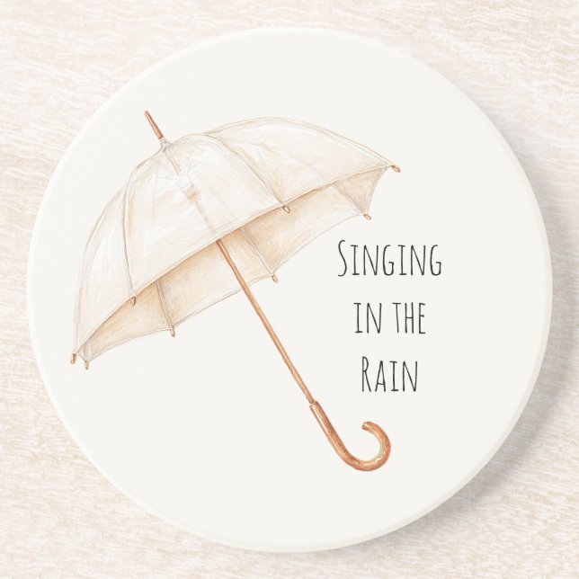 Umbrella Singing in the Rain Coaster (Front)