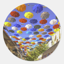Umbrella Street Antalya Turkey Photography