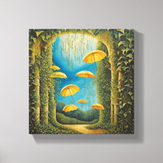 Umbrella Vines: Nature's Canopy Canvas Print