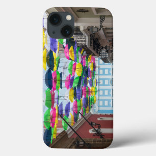 Umbrellas Above San Juan Streets and Mansion iPhone 13 Case