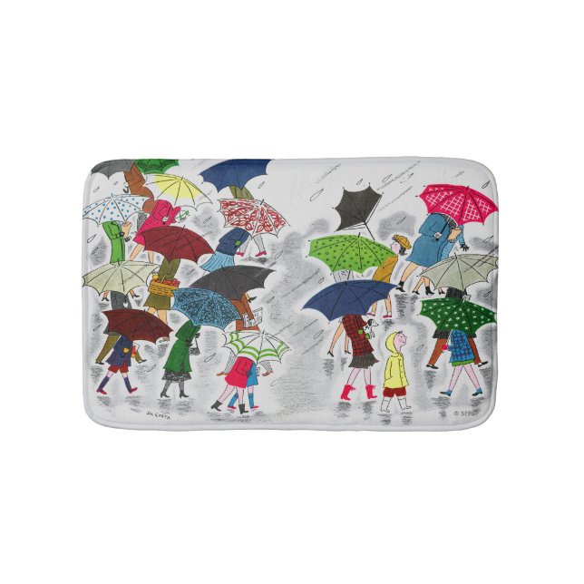 Umbrellas Bath Mat (Front)