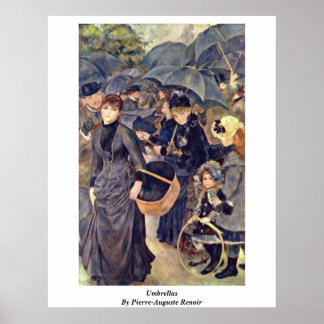 Umbrellas By Pierre-Auguste Renoir Poster
