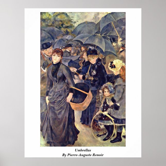 Umbrellas By Pierre-Auguste Renoir Poster (Front)