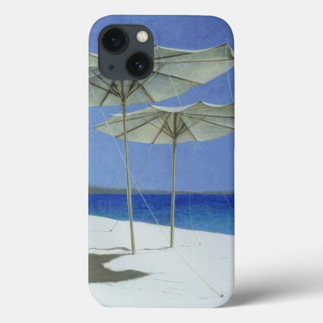 Umbrellas Greece 1995 Case-Mate iPhone Case (Back)
