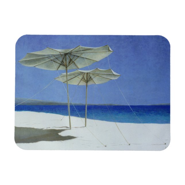 Umbrellas Greece 1995 Magnet (Horizontal)