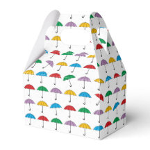 Umbrellas in Rain Favour Box