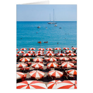 Umbrellas On Amalfitan Coast