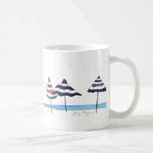 Umbrellas on the Beach Mugs & Drinkware