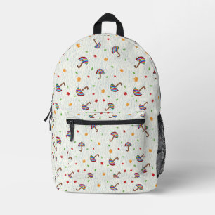 Umbrellas pattern printed backpack