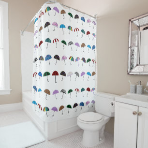 Umbrellas Shower Curtain