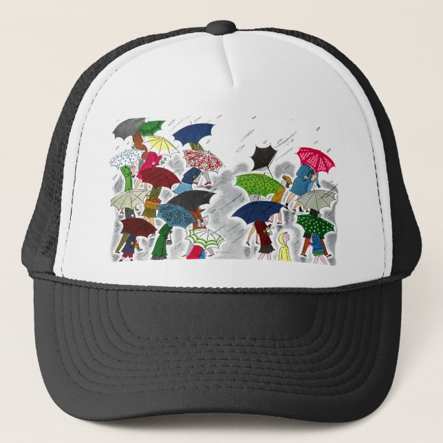Umbrellas Trucker Hat (Front)