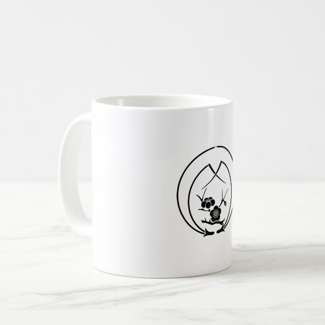 Ume branch in Embracing pine needles Coffee Mug (Front Left)