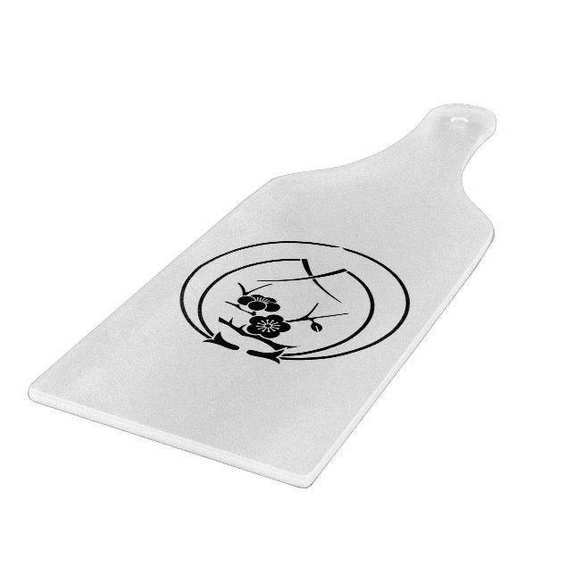 Ume branch in Embracing pine needles Cutting Board (Corner)
