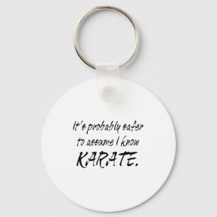 Ume I Know Karate T Shirt Key Ring