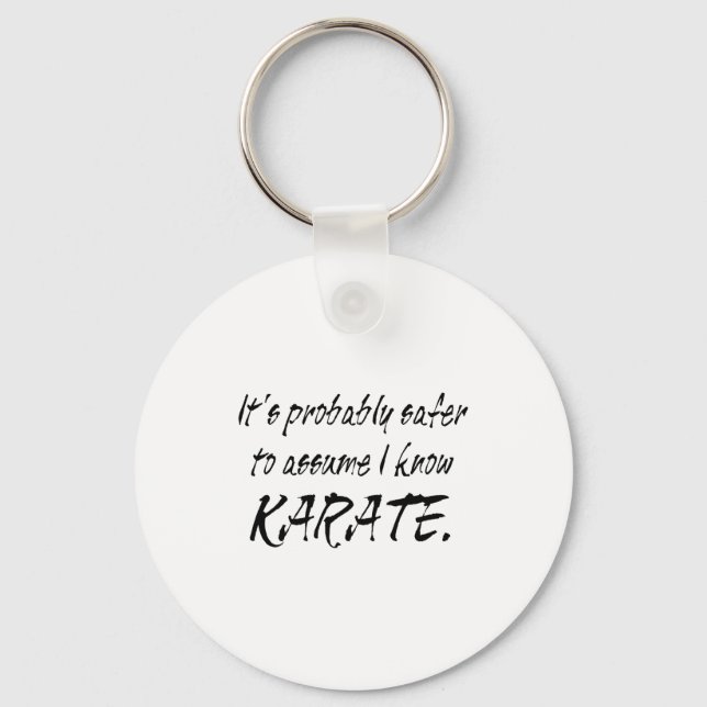 Ume I Know Karate T Shirt  Key Ring (Front)