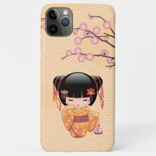 Ume Kokeshi Doll - Japanese Peach Geisha Girl Case-Mate iPhone Case