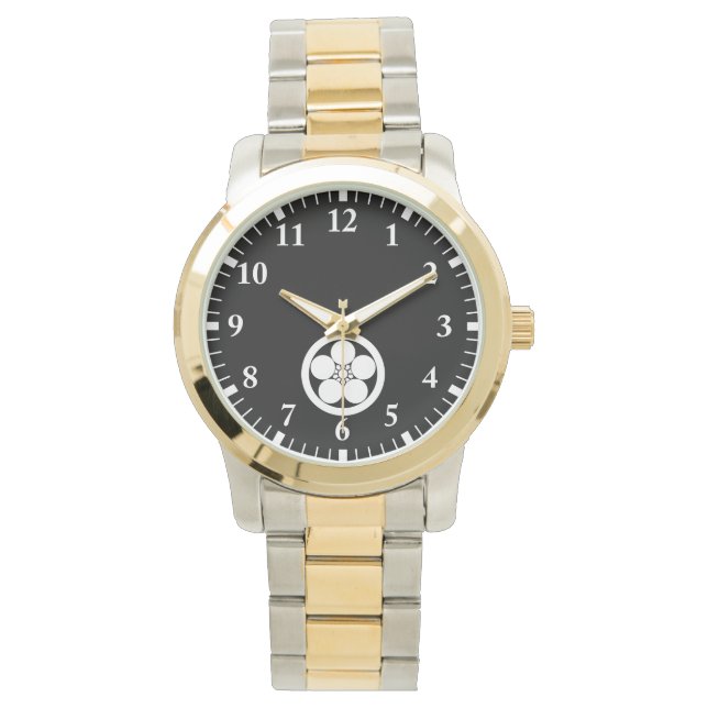 Umebachi-style plum blossom in a circle watch (Front)