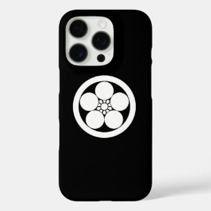 Umebachi-style plum blossom in circle iPhone 16 pro case