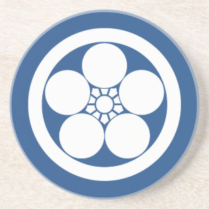 Umebachi-style plum blossom in circle coaster
