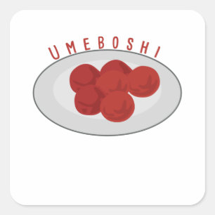 Umeboshi Square Sticker